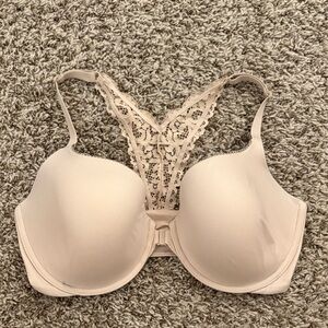 Victoria's Secret Beige Lace Back Bra 36DDD